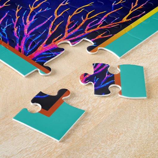 Pisces Zodiac Fish Swimming in Cosmic Waters Puzzle (Seite)