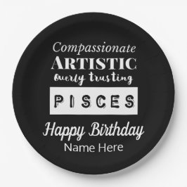 Pisces Zodiac Fun Charakteristika Geburtstag Pappteller