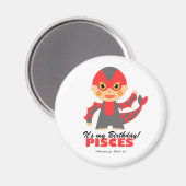Pisces Zodiac für Kinder Magnet (Vorderseite/Rückseite)