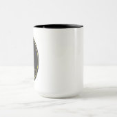 Pisces Zodiac Gold Oval Emblem Mug | Luxury Astrol Tasse (Zentrum)