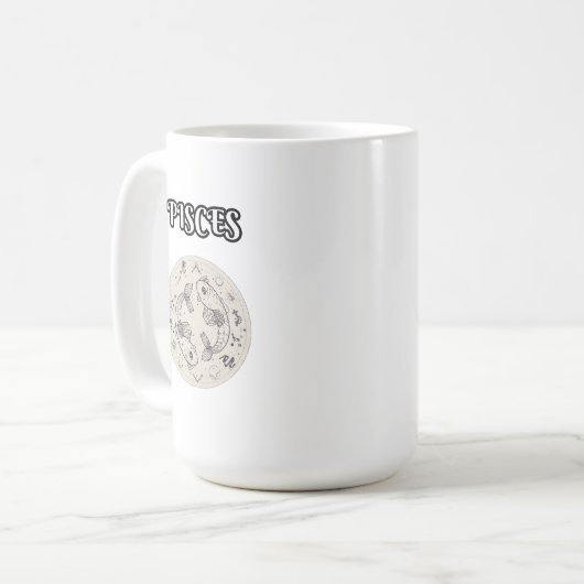 pisces zodiac kaffeetasse (Vorderseite Links)