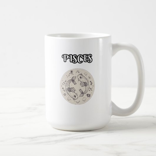 pisces zodiac kaffeetasse (Rechts)