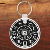 Pisces - Zodiac-Konstellation und Planetendesign Schlüsselanhänger (Vorderseite)