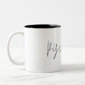 Pisces Zodiac Minimalistische Tasse (Links)