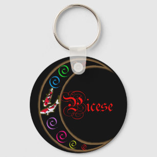 Pisces Zodiac Moon Schlüsselanhänger