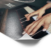 Pisces Zodiac Musician Piano Fotodruck (Ecke)
