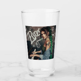 Pisces Zodiac Musician Piano Glas