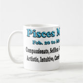 Pisces Zodiac Muttertagskaffee Tasse (Links)