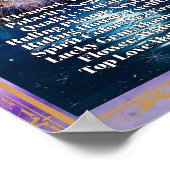 Pisces Zodiac Poster Astrologie Fakten (Ecke)