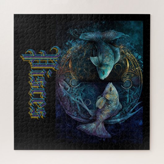 Pisces Zodiac Puzzle (Horizontal)