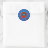 Pisces Zodiac Runder Aufkleber (Tasche)