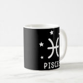 Pisces Zodiac Sign Astrologie Kaffeetasse (VorderseiteRechts)