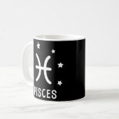 Pisces Zodiac Sign Astrologie Kaffeetasse (Vorderseite Links)