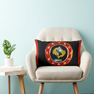 Pisces Zodiac Sign Astrologie Lendenkissen