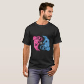 Pisces Zodiac Sign Astrologie T-Shirt (Vorne ganz)