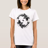 Pisces Zodiac Sign Astrology Nutrition Facts T-Shirt (Vorderseite)