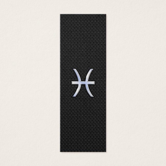 Pisces Zodiac Sign auf Black Snake Skin Decke (Vorderseite)