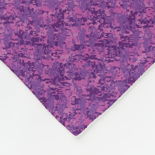 Pisces Zodiac Sign auf Pink Digital Camouflage Fleecedecke (Ecke)