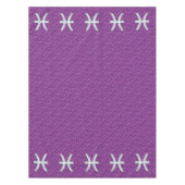 Pisces Zodiac Sign auf Pink Digital Camouflage Tischdecke (Vorderseite)
