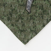 Pisces Zodiac Sign auf Woodland Digital Camouflage Fleecedecke (Ecke)