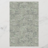 Pisces Zodiac Sign auf Woodland Digital Camouflage Flyer (Hinten)