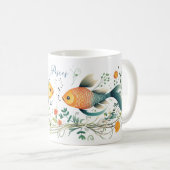 Pisces Zodiac Sign Coffee Tasse (VorderseiteRechts)