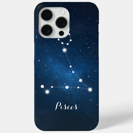 Pisces Zodiac Sign Constellation Case-Mate iPhone Hülle (Rückseite)