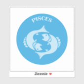 Pisces, Zodiac Sign, Horoscope, Astrology Aufkleber (Blatt)