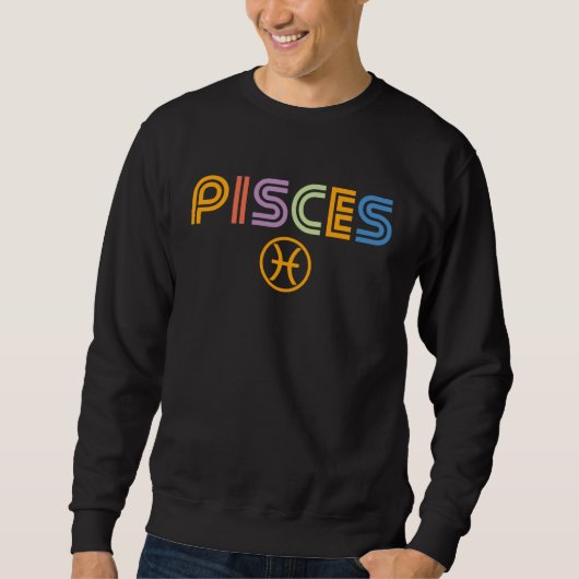 PISCES Zodiac Sign  Horoscope  Vintage  Classic Sweatshirt (Vorderseite)