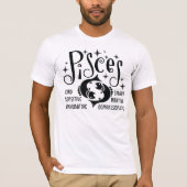 Pisces Zodiac Sign Horoskop Persönliche Merkmale T-Shirt (Vorderseite)
