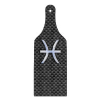 Pisces Zodiac Sign im Carbon Fiber Style