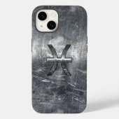Pisces Zodiac Sign im Grunge-Stil Case-Mate iPhone Hülle (Rückseite)
