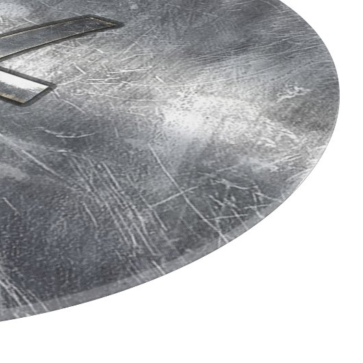 Pisces Zodiac Sign im Grunge-Stil Schneidebrett (Ecke)