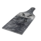 Pisces Zodiac Sign im Grunge-Stil Schneidebrett (Ecke)