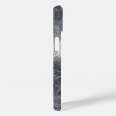 Pisces Zodiac Sign in Grunge Silver Steel Style Case-Mate iPhone Hülle (Rückseite / Rechts)