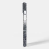 Pisces Zodiac Sign in Grunge Silver Steel Style Case-Mate iPhone Hülle (Rückseite / Links)