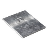 Pisces Zodiac Sign in Grunge-Stahl-Dekoration Notizblock (angewinkelt)