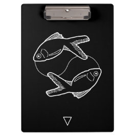 Pisces Zodiac Sign Klemmbrett