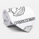 Pisces Zodiac Sign Krawatte (Gerollt)