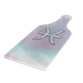 Pisces Zodiac Sign Mother Pearl Style Schneidebrett (Ecke)