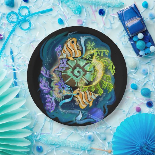 Pisces Zodiac Sign Pappteller (Party)