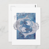 Pisces Zodiac Sign Postcard Postkarte (Vorne/Hinten)