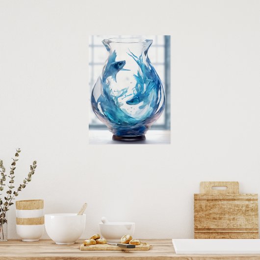 Pisces Zodiac Sign Poster (Küche)