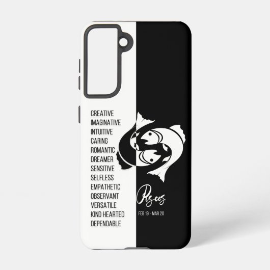 Pisces Zodiac Sign Samsung Galaxy Hülle (Rückseite)