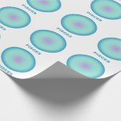 Pisces Zodiac Sign Stilvolle Gradient Geschenkpapier (Ecke)