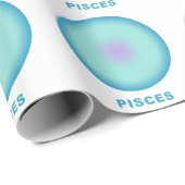Pisces Zodiac Sign Stilvolle Gradient Geschenkpapier (Rolleneckpunkt)