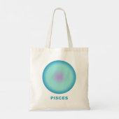 Pisces Zodiac Sign Stilvolle Gradient Tragetasche (Rückseite)