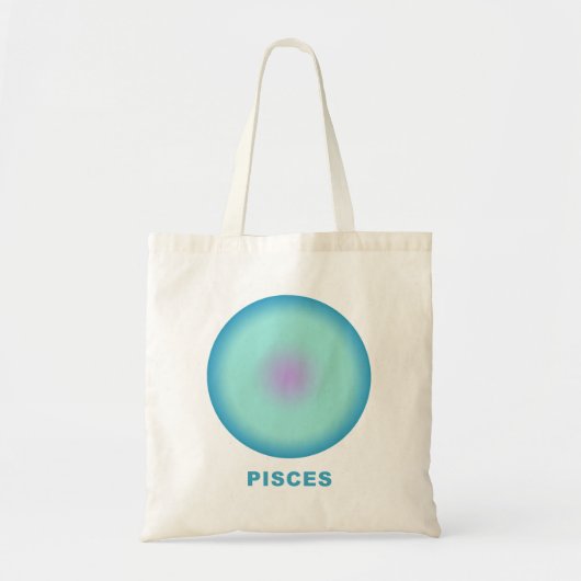 Pisces Zodiac Sign Stilvolle Gradient Tragetasche (Vorne)