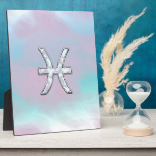 Pisces Zodiac Sign Stilvolle Mutter von Pearl Fotoplatte