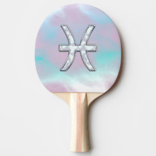 Pisces Zodiac Sign Stilvolle Mutter von Pearl Tischtennis Schläger